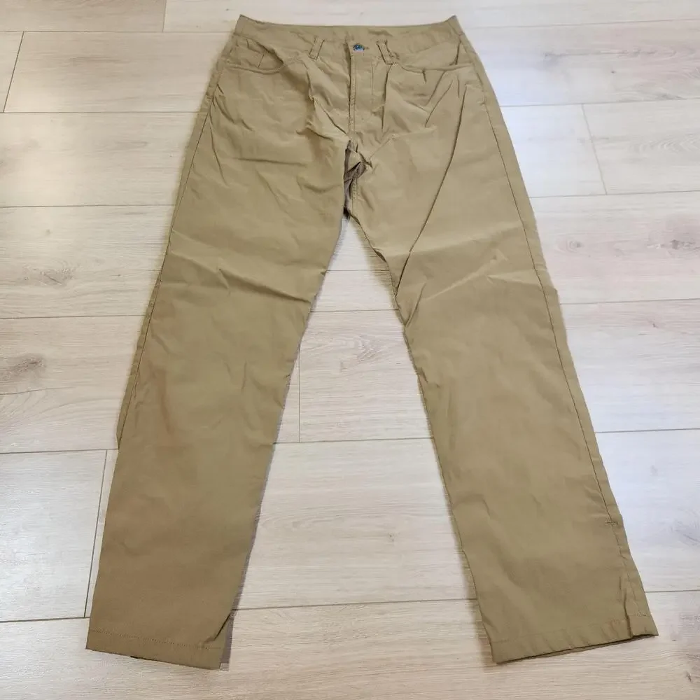 The North Face Sprag Pants Mens 32x30 Beige Nylon Stretch Hiking Outdoor Khakis